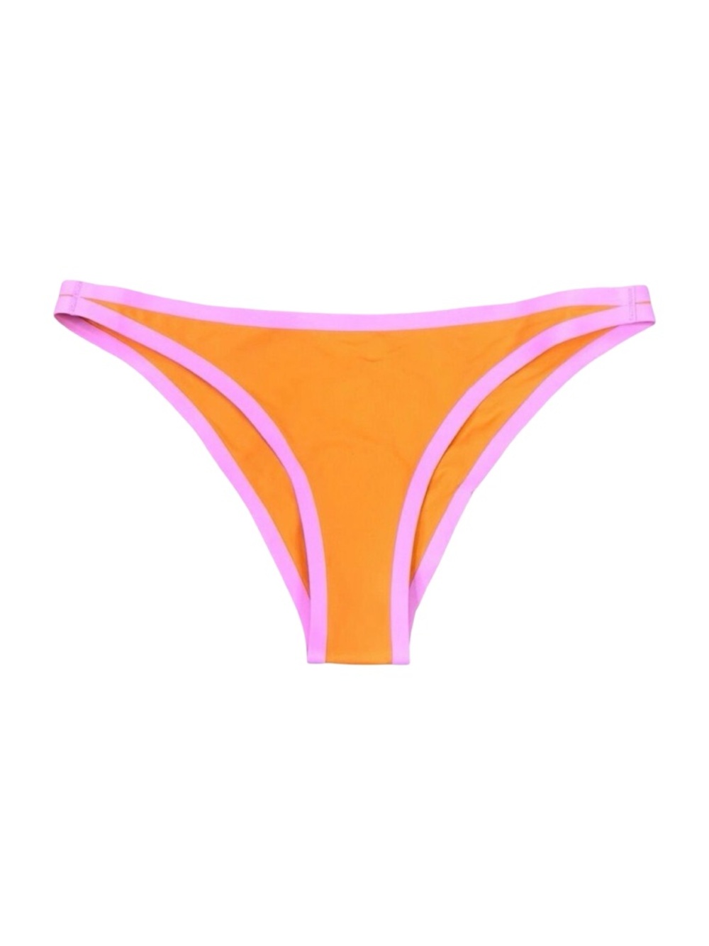 L*Space Fused Camacho Classic Bikini Bottoms - Tangerine / Guava - Size Small
